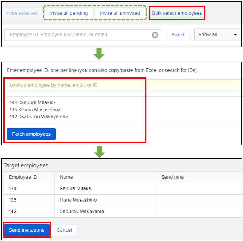 Add employees to Workcloud (Invitation email) Workcloudヘルプセンター