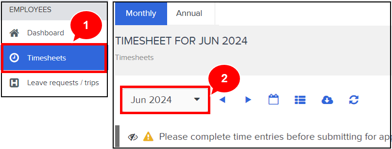 Record check-in/out times on the timesheet screen – Workcloudヘルプセンター