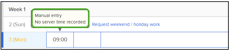 Record check-in/out times on the timesheet screen – Workcloudヘルプセンター