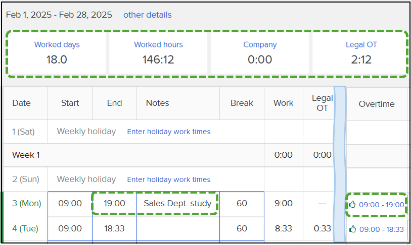 Correct an approved timesheet – Workcloudヘルプセンター