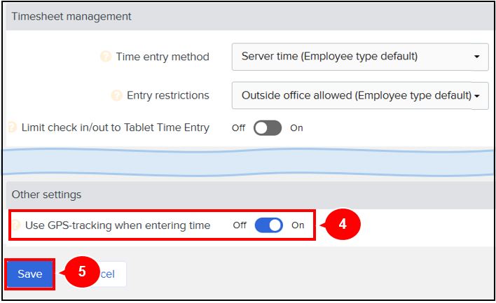 Record GPS data on check-in/out times – Workcloudヘルプセンター